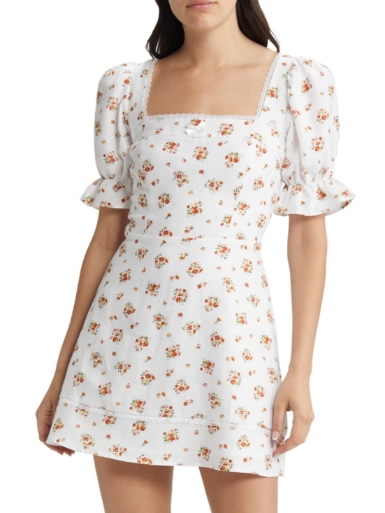 Reformation Dresses & Skirts - Reformation Evianna Linen Mini Dress In Lara Floral